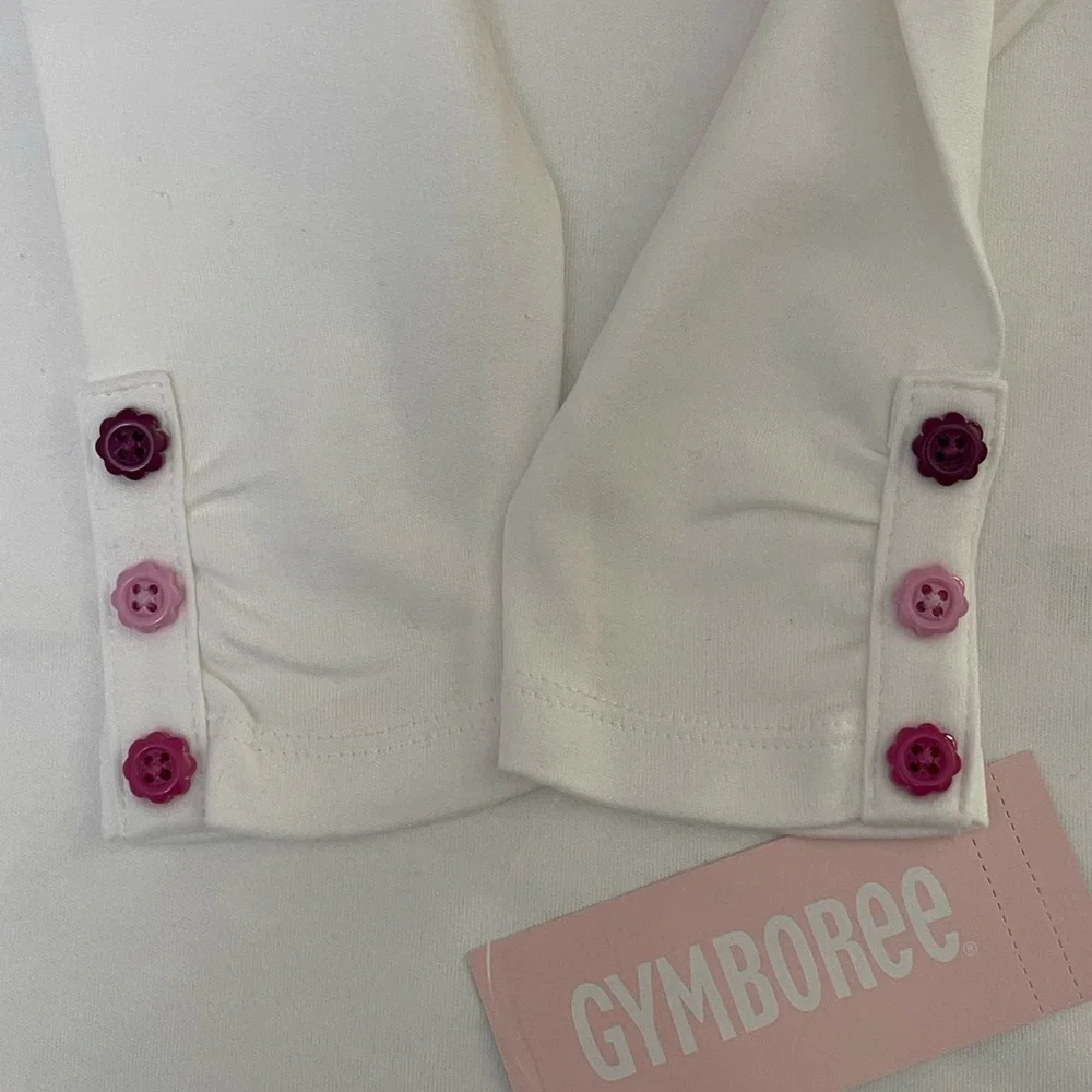 Gymboree Baby Bodysuit Embroidered Cute as a button 100% Cotton size 12-18 mos